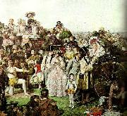 William Powell  Frith derby day, c. oil painting on canvas